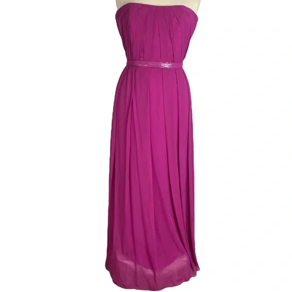 dessy strapless bridesmaid dress Dessy Collection Dress 3066 Platinum / 30W